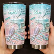 Load image into Gallery viewer, Personalized Stainless Steel Tumbler for Hairstylist Gift 20oz