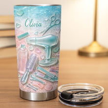 Load image into Gallery viewer, Personalized Stainless Steel Tumbler for Hairstylist Gift 20oz