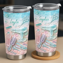 Load image into Gallery viewer, Personalized Stainless Steel Tumbler for Hairstylist Gift 20oz