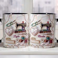 Load image into Gallery viewer, Personalized Ceramic Accent Mug Custom Name Gift for Mom