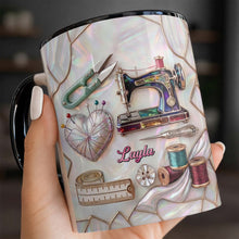 Load image into Gallery viewer, Personalized Ceramic Accent Mug Custom Name Gift for Mom