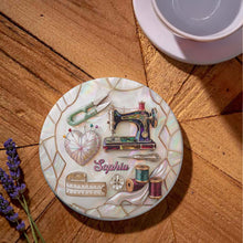 Load image into Gallery viewer, Personalized Ceramic Coaster for Sewing Lovers Custom Gift