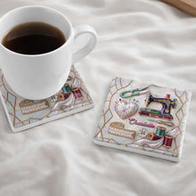 Load image into Gallery viewer, Personalized Ceramic Coaster Custom Design Gift for Mom
