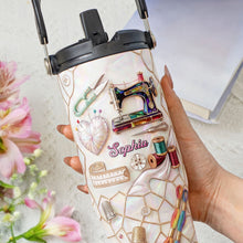 Load image into Gallery viewer, Personalized 30oz Stainless Steel Tumbler for Crafters Gift Idea