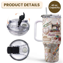 Load image into Gallery viewer, Personalized 40oz Stainless Steel Tumbler Custom Name Gift for Mom