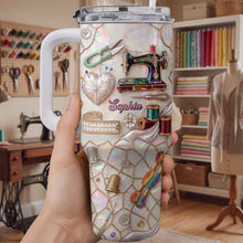 Load image into Gallery viewer, Personalized 40oz Stainless Steel Tumbler Custom Name Gift for Mom