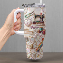Load image into Gallery viewer, Personalized 40oz Stainless Steel Tumbler Custom Name Gift for Mom
