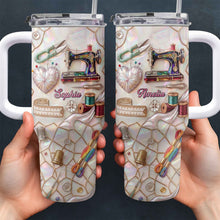 Load image into Gallery viewer, Personalized 40oz Stainless Steel Tumbler Custom Name Gift for Mom