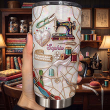 Load image into Gallery viewer, Personalized 20oz Tumbler for Sewers Custom Name Gift Idea