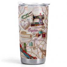 Load image into Gallery viewer, Personalized 20oz Tumbler for Sewers Custom Name Gift Idea