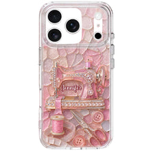 Load image into Gallery viewer, Personalized Clear Phone Case with Name for Sewing Lovers
