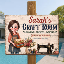 Load image into Gallery viewer, Personalized Birch Plywood Wood Sign for Craft Room Decor