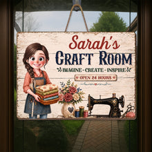 Load image into Gallery viewer, Personalized Birch Plywood Wood Sign for Craft Room Decor
