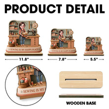Load image into Gallery viewer, Personalized Wood Plaque Custom Sewing Machine Gift for Mom