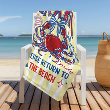 Load image into Gallery viewer, Personalized Microfiber Beach Towel Custom Name Gift for Her
