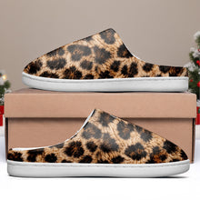 Load image into Gallery viewer, Personalized Leopard Print Slippers Custom Photo Gift for Her
