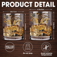 Load image into Gallery viewer, Personalized Whiskey Glass Custom Initial American Flag Gift for Dad