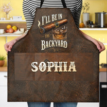 Load image into Gallery viewer, Personalized Apron with Custom Name for Dad & Grill Lovers