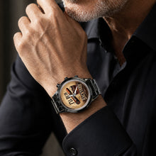 Load image into Gallery viewer, Personalized Men's Watch Custom Name Cigar Whiskey Gift for Him