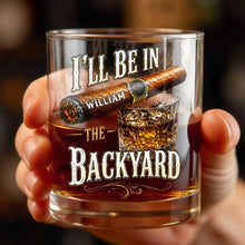 Load image into Gallery viewer, Personalized Custom Whiskey Glass Gift for Dad Cigar Lovers