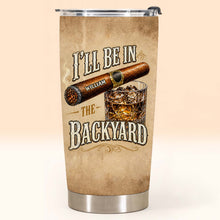 Load image into Gallery viewer, Personalized Stainless Steel Tumbler Custom Name 20oz Gift for Him