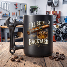 Load image into Gallery viewer, Personalized Wrench Handle Coffee Mug Custom Gift for Dad