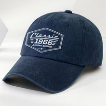 Load image into Gallery viewer, Personalized Washed Denim Cap Custom Name Gift for Dad