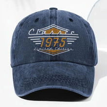 Load image into Gallery viewer, Personalized Washed Denim Cap Custom Emblem Gift for Dad