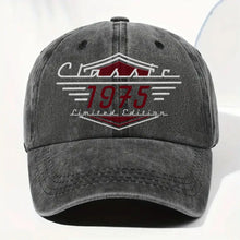 Load image into Gallery viewer, Personalized Washed Denim Cap Custom Emblem Gift for Dad