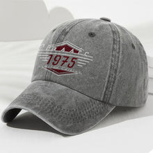 Load image into Gallery viewer, Personalized Washed Denim Cap Custom Emblem Gift for Dad