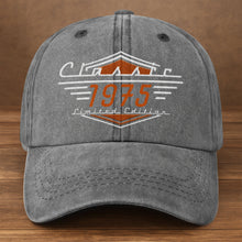 Load image into Gallery viewer, Personalized Washed Denim Cap Custom Emblem Gift for Dad