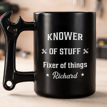 Load image into Gallery viewer, Personalized Mechanic Coffee Mug with Wrench Handle Gift for Him