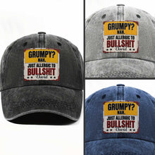 Load image into Gallery viewer, Personalized Washed Denim Cap Custom Name Funny Gift for Dad