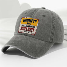 Load image into Gallery viewer, Personalized Washed Denim Cap Custom Name Funny Gift for Dad