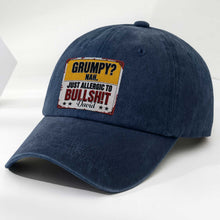 Load image into Gallery viewer, Personalized Washed Denim Cap Custom Name Funny Gift for Dad