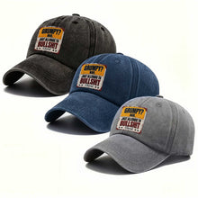 Load image into Gallery viewer, Personalized Washed Denim Cap Custom Name Funny Gift for Dad