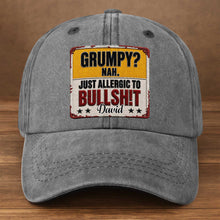 Load image into Gallery viewer, Personalized Washed Denim Cap Custom Name Funny Gift for Dad