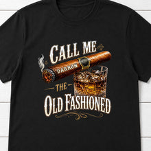Load image into Gallery viewer, Personalized Cigar and Whiskey Glass T-Shirt Hoodie Gift for Him