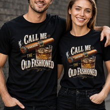 Load image into Gallery viewer, Personalized Cigar and Whiskey Glass T-Shirt Hoodie Gift for Him