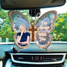 Load image into Gallery viewer, Personalized Butterfly Cross Photo Ornament Custom Gift for Family