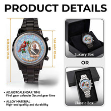 Load image into Gallery viewer, Personalized Men's Watch Custom Photo Gift for Dad Memorial
