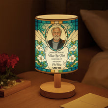 Load image into Gallery viewer, Personalized Memorial Fabric Lamp Doves Custom Name Gift