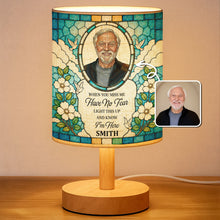 Load image into Gallery viewer, Personalized Memorial Fabric Lamp Doves Custom Name Gift