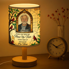 Load image into Gallery viewer, Personalized Memorial Fabric Lamp Custom Photo Gift for Family