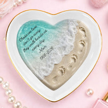 Load image into Gallery viewer, Personalized Heart Shaped Jewelry Dish Custom Name Gift for Memorial