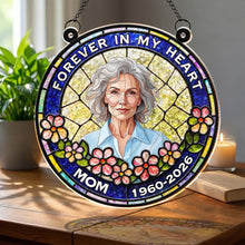 Load image into Gallery viewer, Personalized Memorial Suncatcher Portrait Gift for Mom