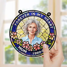 Load image into Gallery viewer, Personalized Memorial Suncatcher Portrait Gift for Mom