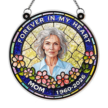 Load image into Gallery viewer, Personalized Memorial Suncatcher Portrait Gift for Mom