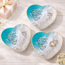 Load image into Gallery viewer, Personalized Heart-Shaped Jewelry Dish Custom Name Gift for Family