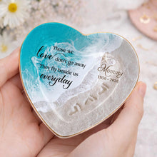 Load image into Gallery viewer, Personalized Heart Jewelry Dish Custom Name Gift for Mom